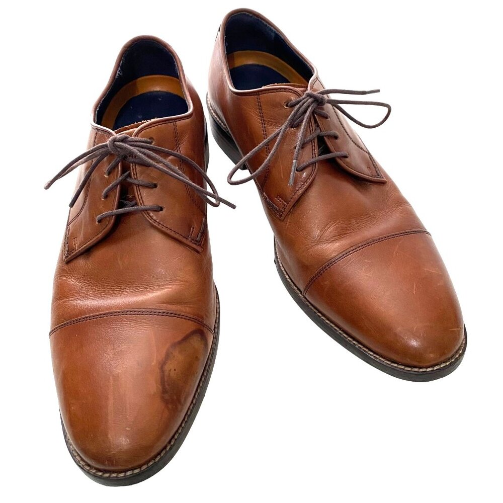 Cole Haan Lenox Hill Cap Toe Mens Oxford Derby Shoe Size 8.5‎ Brown Office Wear